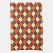 Herbst/Herbst Gingham-Muster Geschirrtuch (Vertikal)