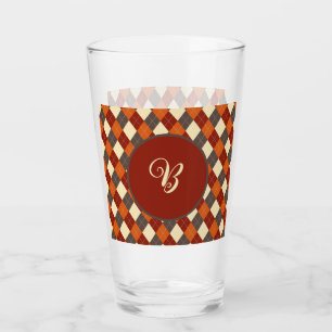 Herbst/Herbst Gingham-Muster Glas