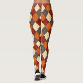 Herbst/Herbst Gingham-Muster Leggings (Rückseite)