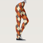 Herbst/Herbst Gingham-Muster Leggings (Rechts)
