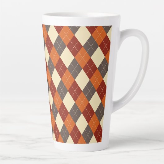 Herbst/Herbst Gingham-Muster Milchtasse (Rechts)