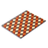 Herbst/Herbst Gingham-Muster Notizblock (Linke Seite)