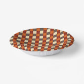 Herbst/Herbst Gingham-Muster Pappteller (Gewinkelt)