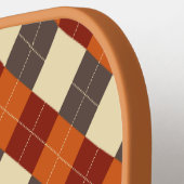 Herbst/Herbst Gingham-Muster Pickleball Schläger (Linke Seite)
