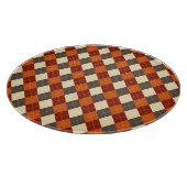 Herbst/Herbst Gingham-Muster Schneidebrett (Ecke)