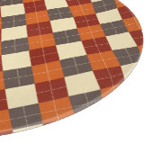 Herbst/Herbst Gingham-Muster Schneidebrett (Ecke)