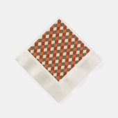 Herbst/Herbst Gingham-Muster Serviette (Ecke)