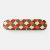 Herbst/Herbst Gingham-Muster Skateboard (Horizontal)