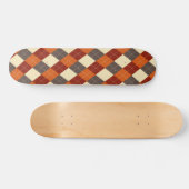 Herbst/Herbst Gingham-Muster Skateboard (Horizontal)