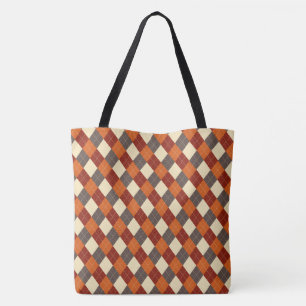 Herbst/Herbst Gingham-Muster Tasche
