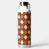 Herbst/Herbst Gingham-Muster Trinkflasche (Vorderseite)