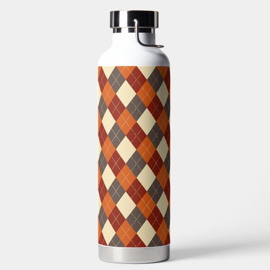 Herbst/Herbst Gingham-Muster Trinkflasche (links)