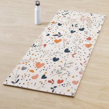 Herbst/Herbst Gingham Muster Yoga Mat: Blumenyoga
