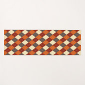 Herbst/Herbst Gingham-Muster Yogamatte (Vorderseite (Horizontal))