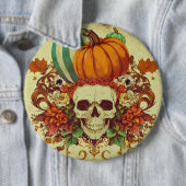 Herbst/Herbst/Halloween/Kürbis/Skelett Button (Beispiel)