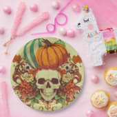 Herbst/Herbst/Halloween/Kürbis/Skelett Pappteller (Party)