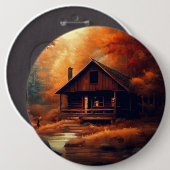 Herbst/Herbst/Halloween/rustikale Malerei Button (Vorne & Hinten)