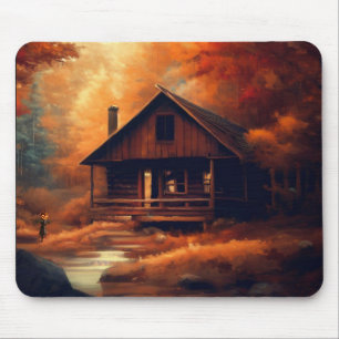 Herbst/Herbst/Halloween/rustikale Malerei Mousepad