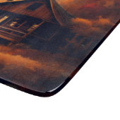 Herbst/Herbst/Halloween/rustikale Malerei Schneidebrett (Ecke)