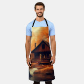 Herbst/Herbst/Halloween/rustikale Malerei Schürze (Getragen)