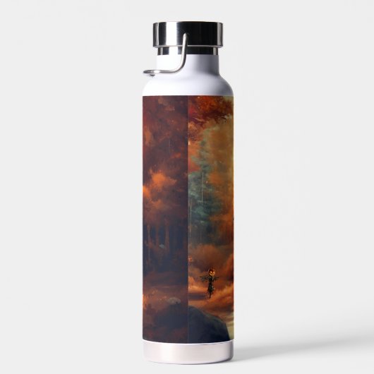 Herbst/Herbst/Halloween/rustikale Malerei Trinkflasche (Rechts)