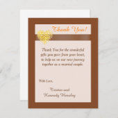 Herbst Herbst Herbst 4x5 Flat Wedding Danke Karte (Vorne/Hinten)