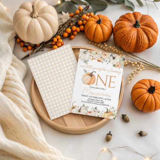 Herbst Herbst Herbst Baby Girl Party einladen Einladung