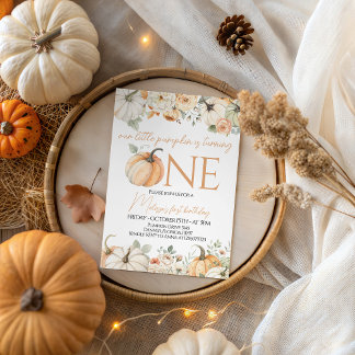 Herbst Herbst Herbst Baby Girl Party einladen Einladung