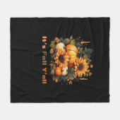 Herbst, Herbst, Herbst Fleecedecke (Vorderseite (Horizontal))