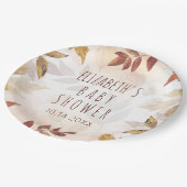 Herbst Herbst Herbst Wasserfarben Herbst Pappteller (Schrägansicht)