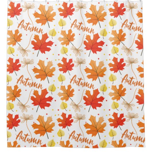 Herbst Herbst-Herbstlaube Duschvorhang (Vorderseite)
