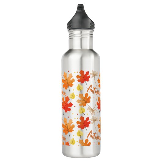 Herbst Herbst-Herbstlaube Edelstahlflasche (Rechts)