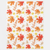 Herbst Herbst-Herbstlaube Fleecedecke (Vorderseite)