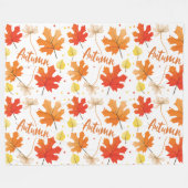 Herbst Herbst-Herbstlaube Fleecedecke (Vorderseite (Horizontal))