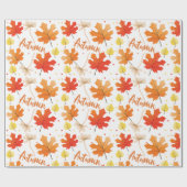 Herbst Herbst-Herbstlaube Geschenkpapier (Flach)