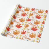 Herbst Herbst-Herbstlaube Geschenkpapier (Ungerollt)