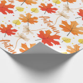 Herbst Herbst-Herbstlaube Geschenkpapier (Ecke)