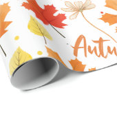Herbst Herbst-Herbstlaube Geschenkpapier (Rolleneckpunkt)
