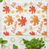 Herbst Herbst-Herbstlaube Geschirrtuch (Gefaltet)