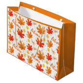 Herbst Herbst-Herbstlaube Große Geschenktüte (Vorderseite Schrägansicht)