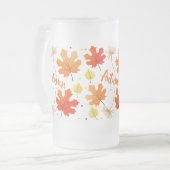 Herbst Herbst-Herbstlaube Mattglas Bierglas (Vorderseite Links)