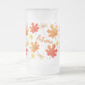 Herbst Herbst-Herbstlaube Mattglas Bierglas (Mittel)