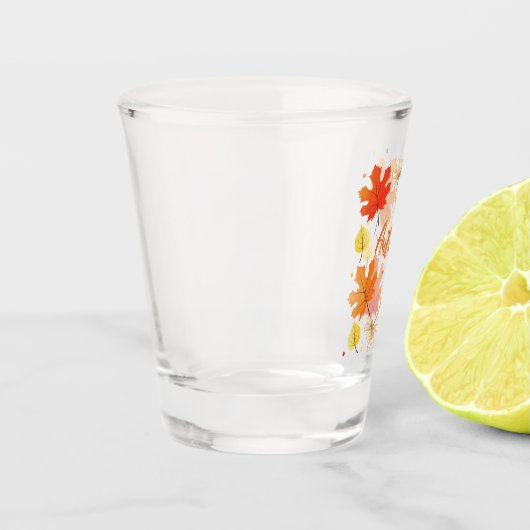 Herbst Herbst-Herbstlaube Schnapsglas (Links)