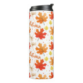 Herbst Herbst-Herbstlaube Thermosbecher (Nach links gedreht)