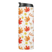 Herbst Herbst-Herbstlaube Thermosbecher (Nach rechts gedreht)