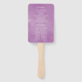 Herbst - Herbst-Hochzeitsprogramm Fächer (Rückseite)