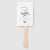 Herbst - Herbst-Hochzeitsprogramm Fächer (Vorderseite)