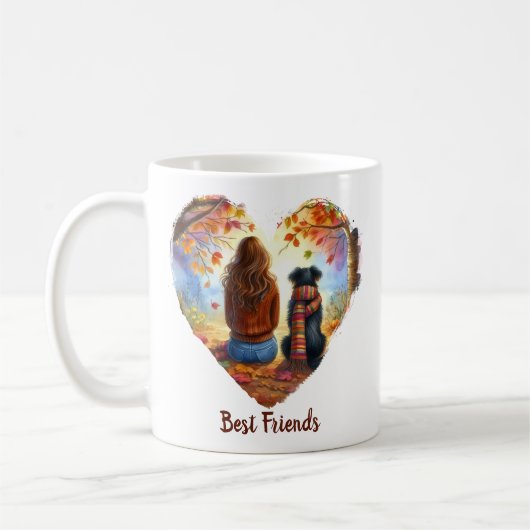 Herbst/Herbst Hundeliebhaber Kaffeetasse (Links)