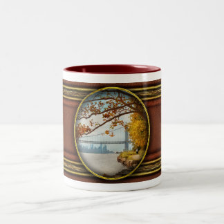 Herbst - Herbst in den Pallisaden Zweifarbige Tasse