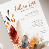 Herbst Herbst in Liebe Babydusche Einladung